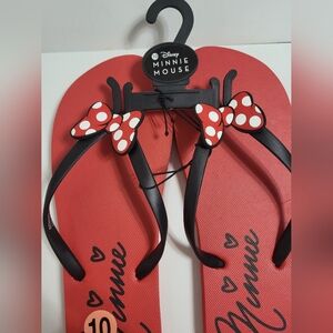 Disney Minnie Mouse Red Sandals with Polka Dot Bows